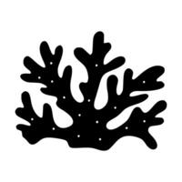 Simple illustration of coral, perfect for ocean-themed designs, marine life concepts, or underwater graphics with a clean, minimalist style. vector