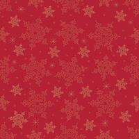 Seamless new year christmas pattern gold color on red vector
