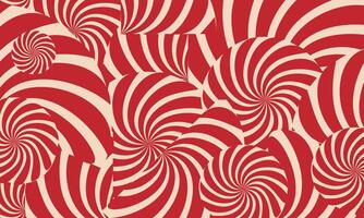 abstract futuristic red white striped spiral background vector