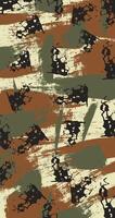 Unique Own Made Military Camouflage Abstract art, suitable for Army Troops in Forest and Deserts Terrain. potrait background vector