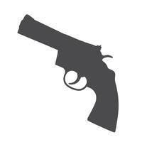 Colt Python Revolver silhouette illustration vector