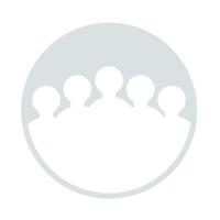 Group of Organization People with Leader in Front Default Avatar Profile Icon, Suitable for Social Media Chatting Online, and Work Program Projects vector