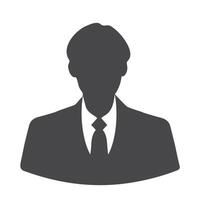 Default Employee Male Avatar Profile Icon, Suitable for Company Business Design Projects vector