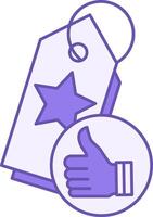 Color Icon Branding. Positive Brand Image. Product fame. Blogger and Social Networks Concept vector