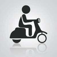 Moto Delivery icon. Simple element delivery collection. Creative Moto Delivery icon for web design vector