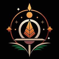 The logo for the game is a golden sun with a star in the middle vector
