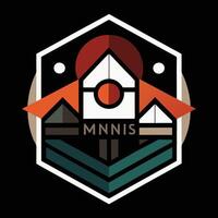 The logo for mnis, a nonprofit organization vector