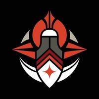The logo for the team is a red and white star vector