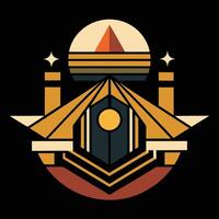 The logo for the game is a geometric design vector