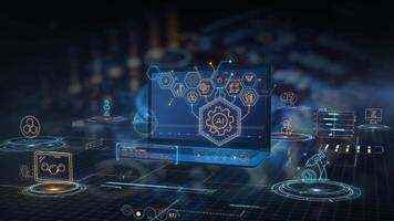 Animated infographics about the use of artificial intelligence in science video