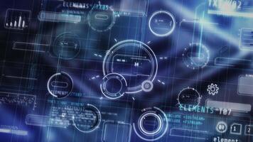 Stereoscopic data presentations, infographic with code fragments video