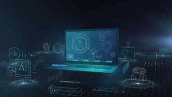Interaction of an employee with artificial intelligence video