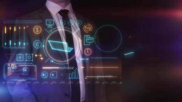 Working with a virtual panel with abstract data. video