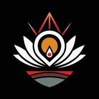 The logo for the band is a lotus flower vector