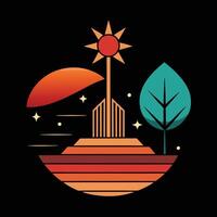 A logo for a company that makes a product vector