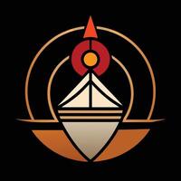 The logo for the game is a ship with a red and orange flag vector