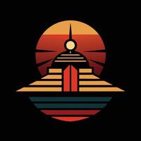 The logo for a restaurant in the desert vector