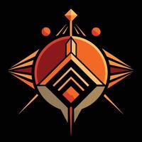 The logo for the game, which is called, the sun vector