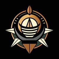 The logo for the game is a golden and black design vector