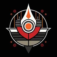 A logo for a game called the city vector