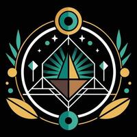The symbol for the sacred geometry of the universe vector