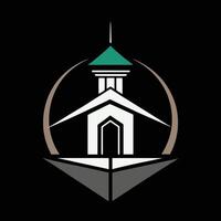 The logo for the church of the cross vector