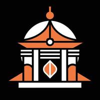 A logo for a building with a dome vector