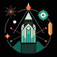 The logo for the band is shown in a circle vector