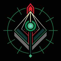 The logo for the game, which is called, the dark side of the moon vector