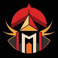 The logo for the team m vector