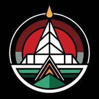 The logo for the temple of the sun vector