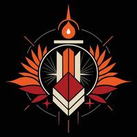 The logo for the game is shown on a black background vector