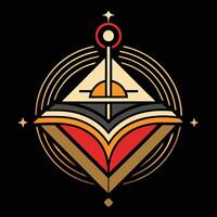 A logo for a company that makes a compass vector
