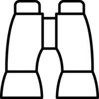 Binoculars icon on a white background vector