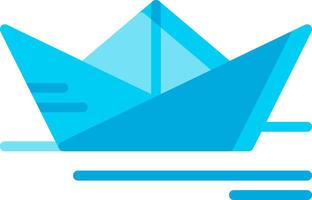A paper boat with a crown on top vector