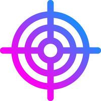 A target icon with a cross in the center vector