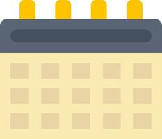 A calendar icon with four pins on it vector
