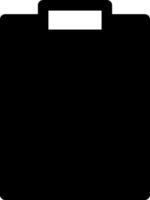 A black briefcase icon on a white background vector