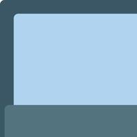A blue box with a white background vector