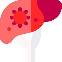 Liver health icon vector