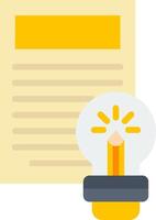 Idea light bulb icon vector