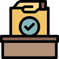 A folder with a check mark on it vector