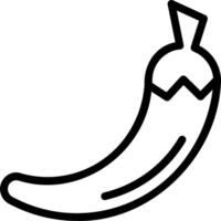 A black and white drawing of a banana vector