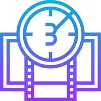 The icon for the 3d movie maker vector
