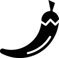A black and white image of a hot pepper vector