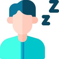 A man is sleeping with his eyes closed vector