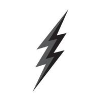 A lightning bolt icon on a white background vector