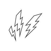 Lightning bolt icon illustration vector
