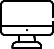 Computer monitor icon vector