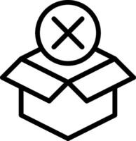 A black and white image of a box with a cross on it vector